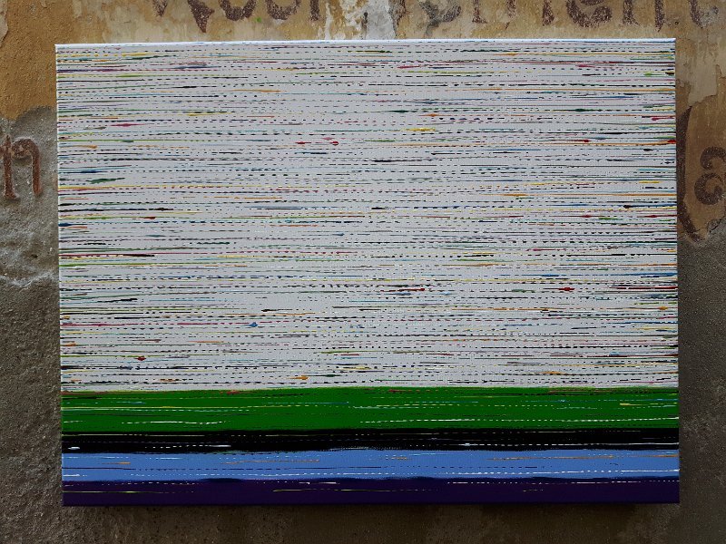 coloured lines 11 2016 80x60 Acryl-Lack auf LW